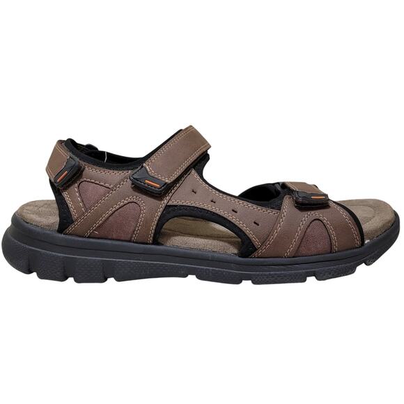 Men's Strappy Fisherman River Sandals Size US 13M Brown Weatherproof Cole - Picture 2 of 4
